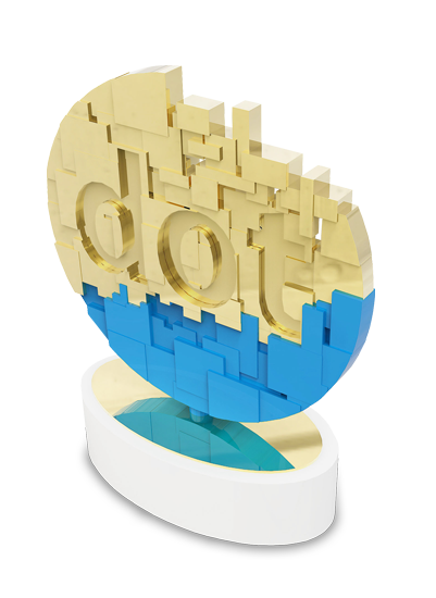 dotcomm gold award icon
